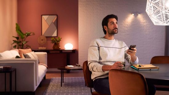 Hue Iris Table Lamp White White and Colour Ambiance Philips Hue
